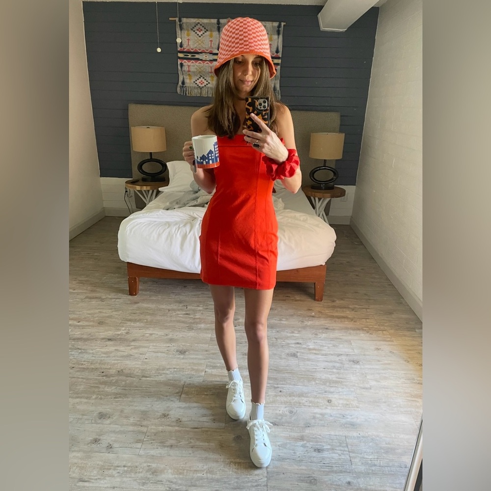 Urban Outfitters Hot Orange Mini Dress | S